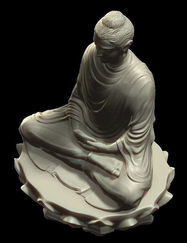 Buddha statue 3D print model_13