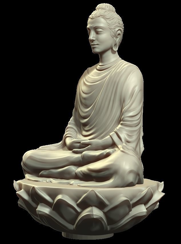 Buddha statue 3D print model_5