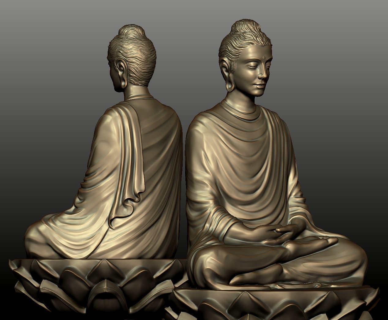 Buddha statue 3D print model_16