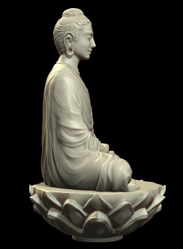 Buddha statue 3D print model_10