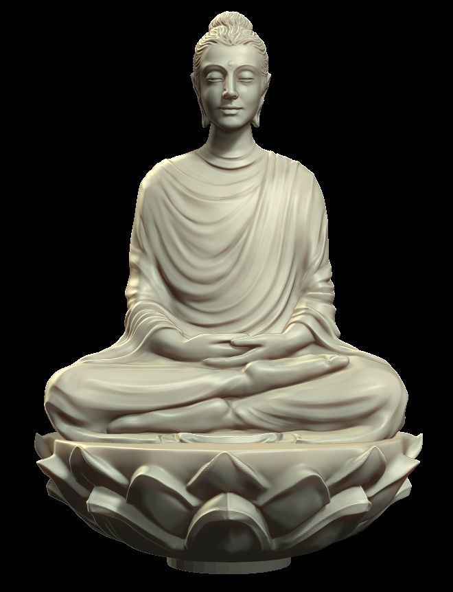 Buddha statue 3D print model_4