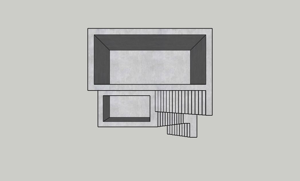 Mini Concrete Planter Box01 3D print model_3