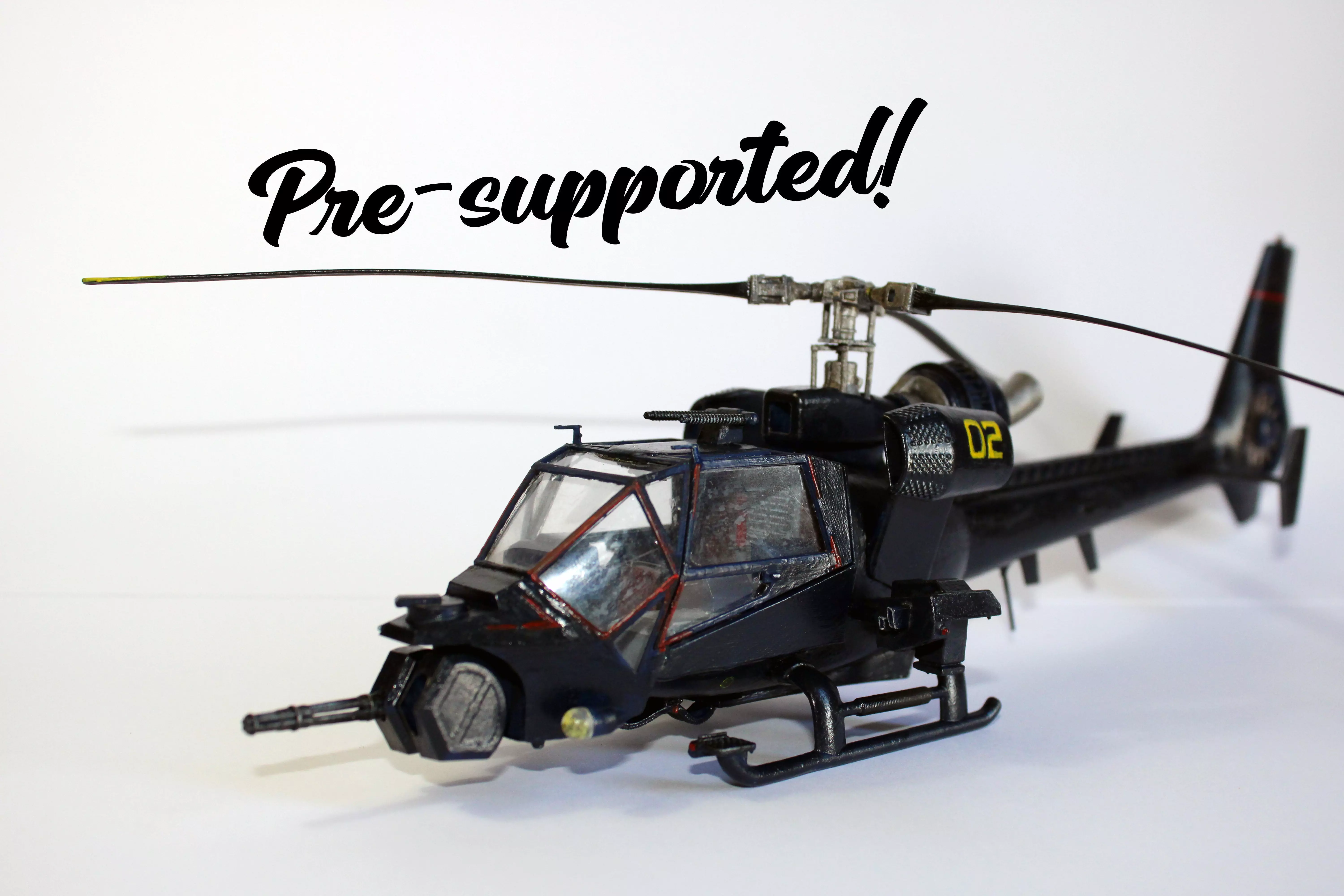 Blue Thunder helicopter 3D print model_0
