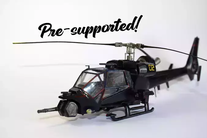 Blue Thunder helicopter 3D print model
