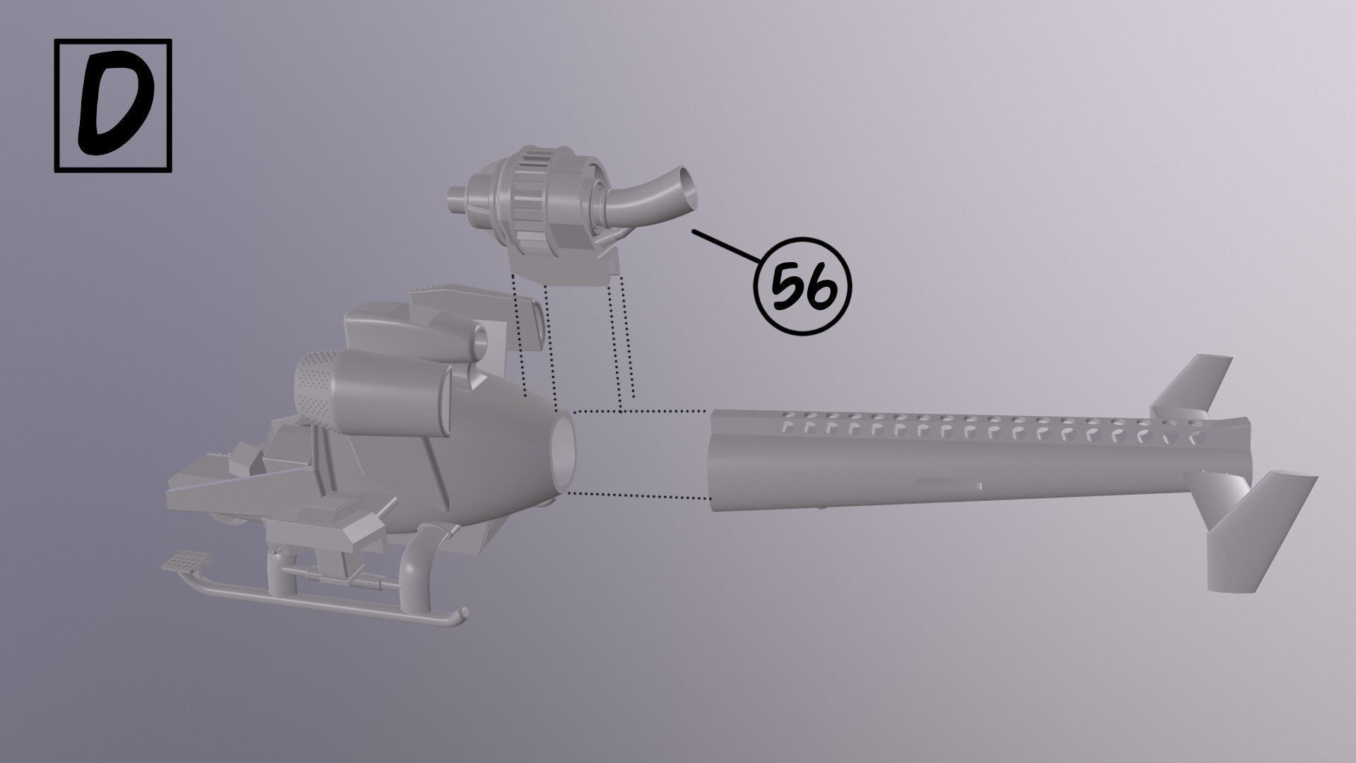 Blue Thunder helicopter 3D print model_23