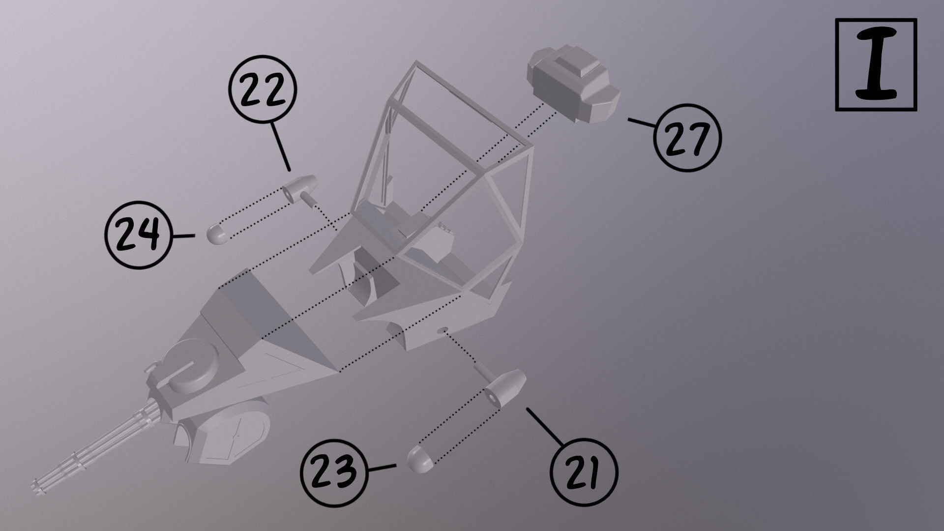 Blue Thunder helicopter 3D print model_28