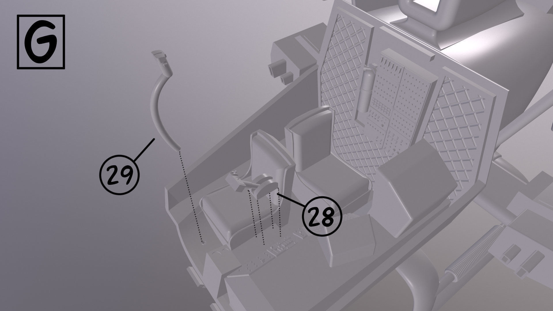 Blue Thunder helicopter 3D print model_26