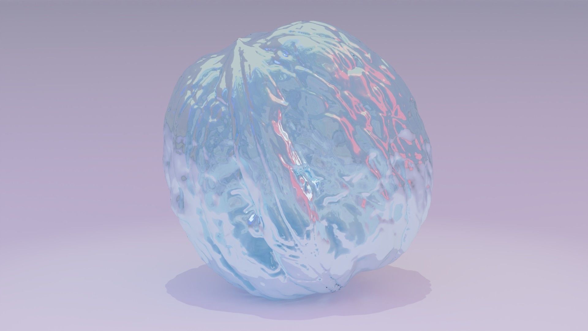 Walnut fruit 02 high-poly 3D model_31