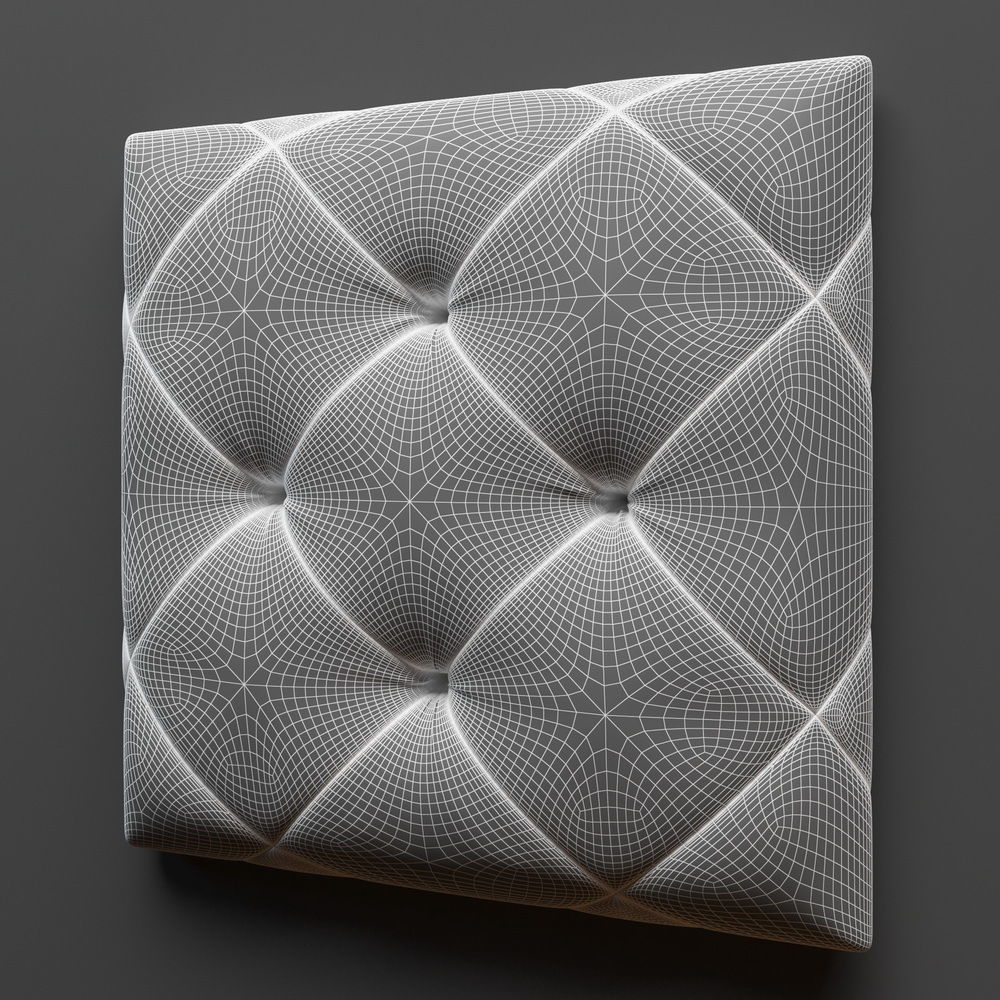 Button tufting 3D model CGTrader