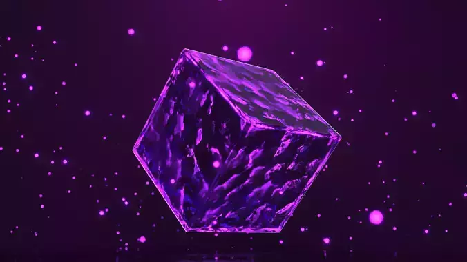 Beautiful animated cube 3D model