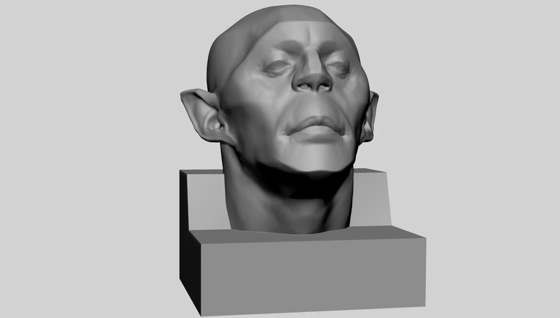 Creature Head for 3DPrint 3D print model