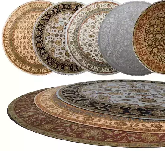 Pader carpet in the shape of a circle