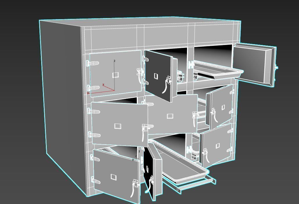 Worn Morgue 3D model_11