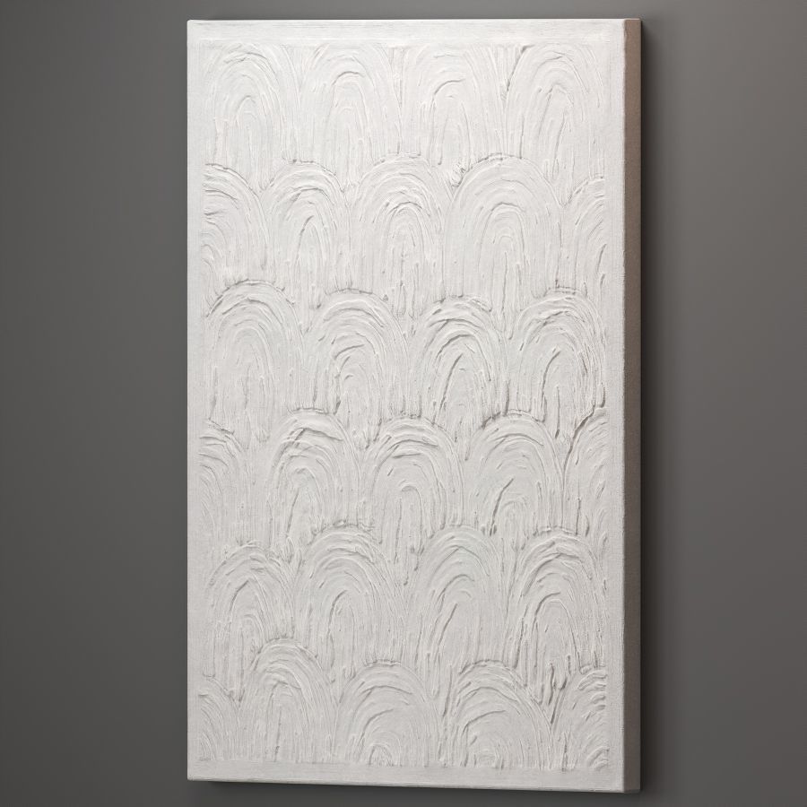 Abstract plaster painting 3D model_3