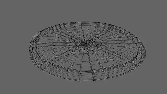 Pizza - Food Low-poly 3D model 6