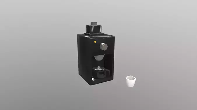  Low Poly Filter Coffee Machine