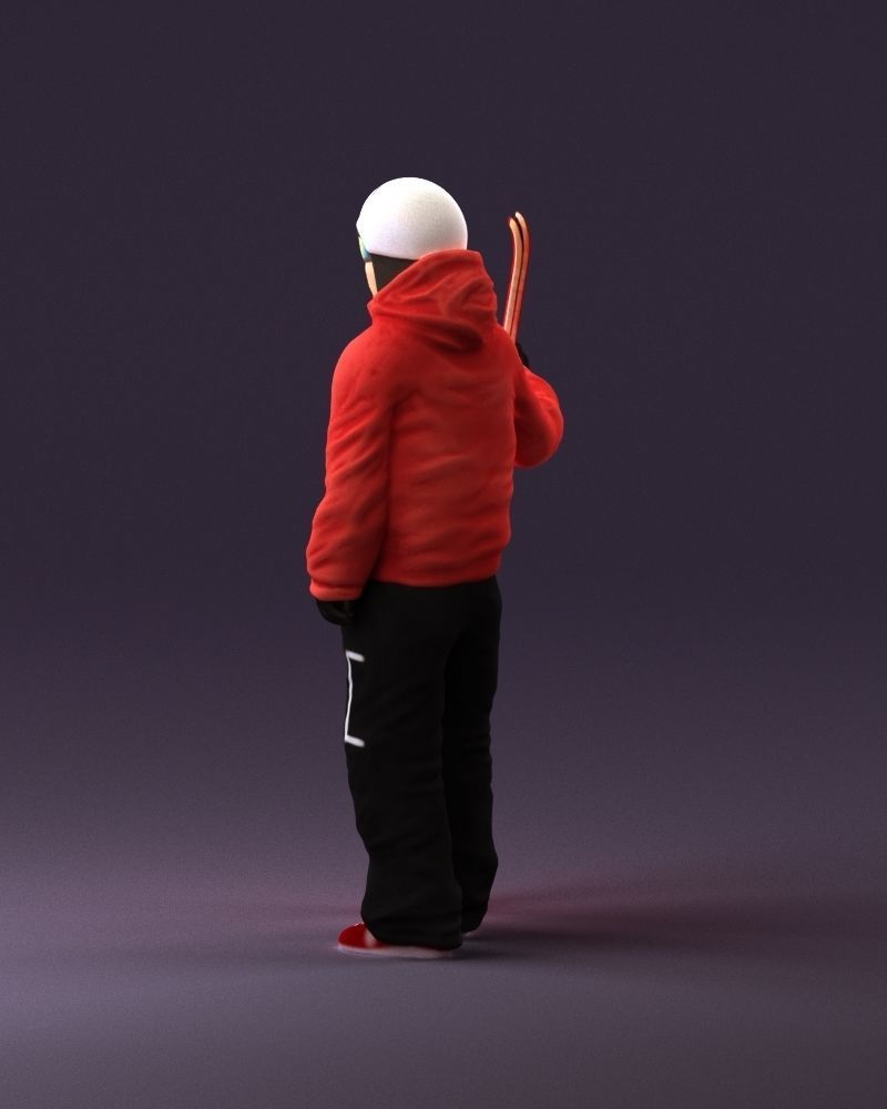 man in ski suit with ski 1099 3D Print Ready 3D print model_19