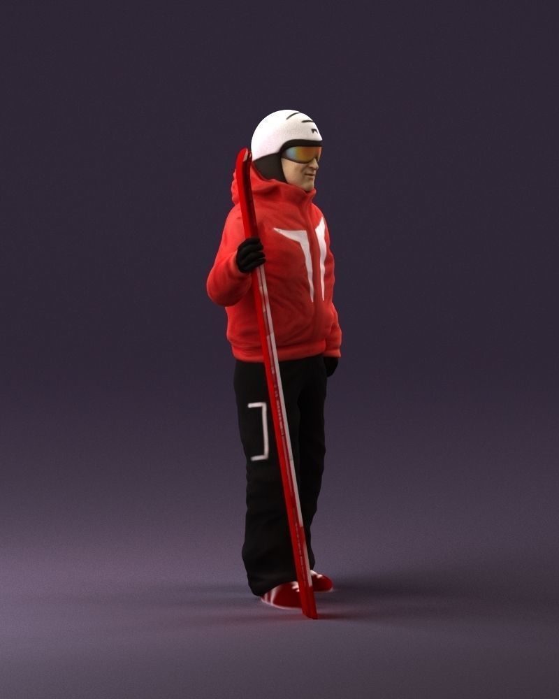 man in ski suit with ski 1099 3D Print Ready 3D print model_15