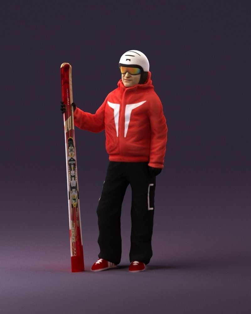 man in ski suit with ski 1099 3D Print Ready 3D print model_22