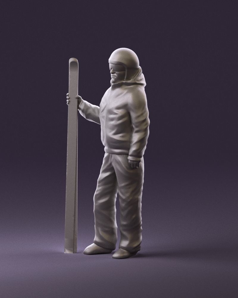 man in ski suit with ski 1099 3D Print Ready 3D print model_9