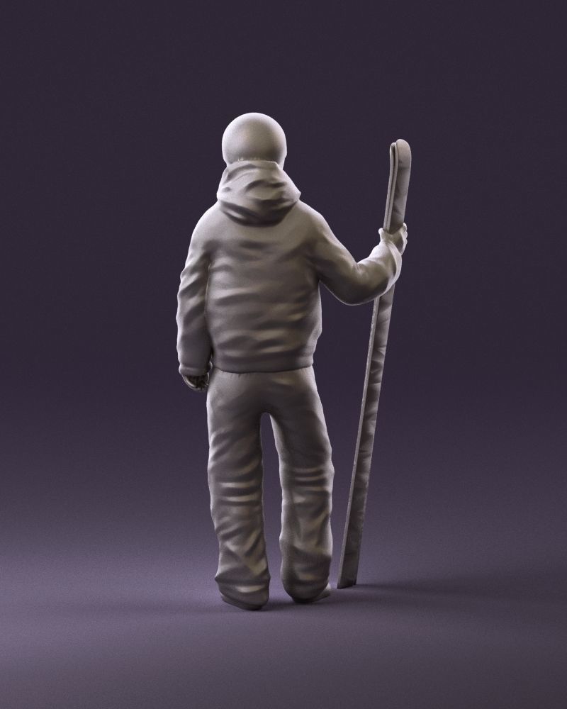man in ski suit with ski 1099 3D Print Ready 3D print model_6