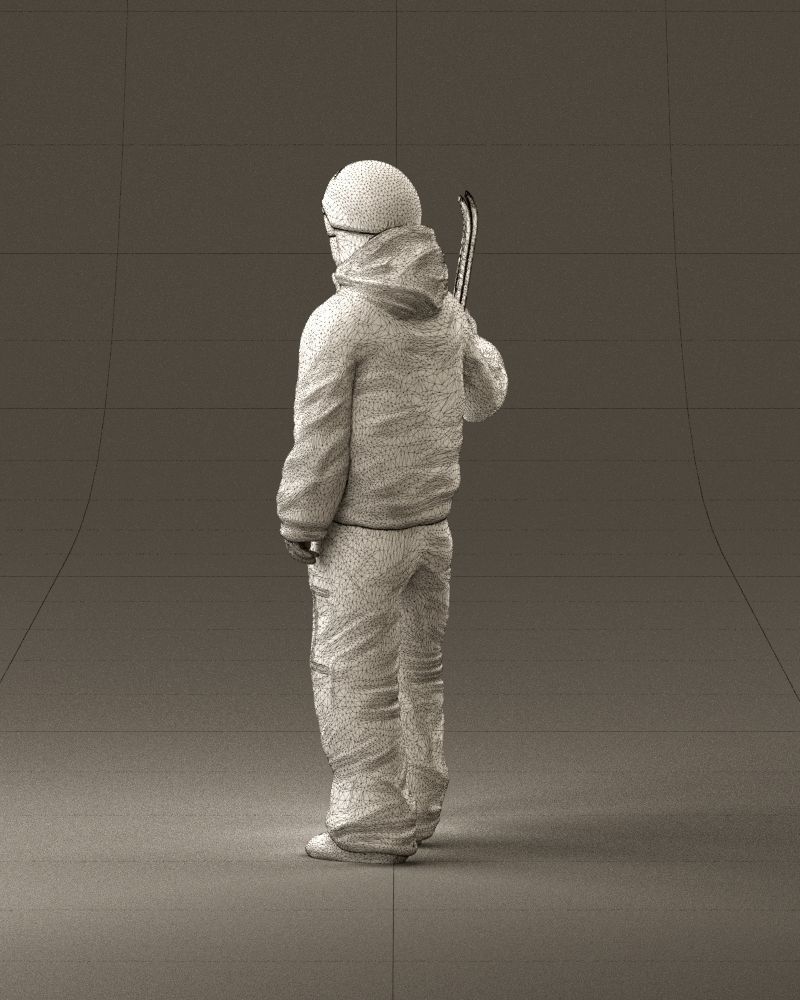 man in ski suit with ski 1099 3D Print Ready 3D print model_31