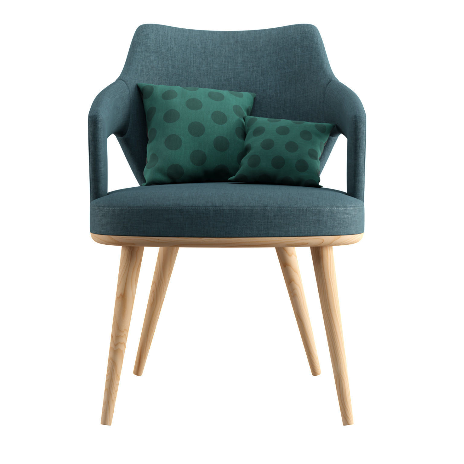Porto Dining Chair 3D model_7