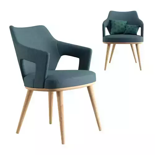 Porto Dining Chair 3D model