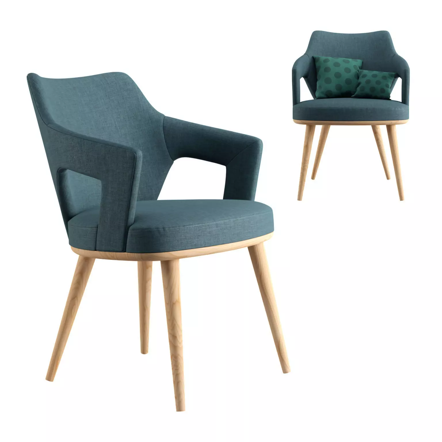 Porto Dining Chair 3D model_0