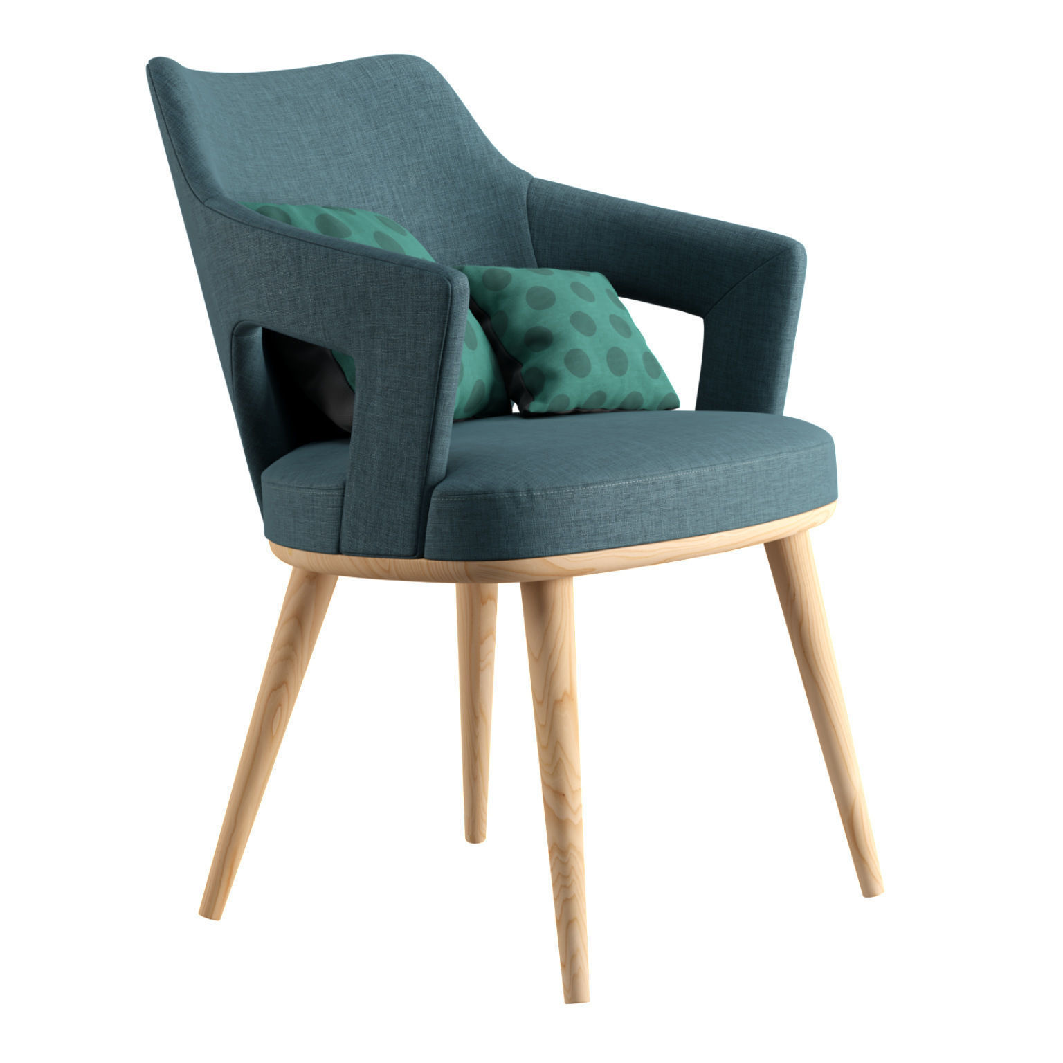 Porto Dining Chair 3D model_2