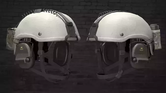 MILITARY Game Ready MICH High Cut helmetl Low-poly 3D model
