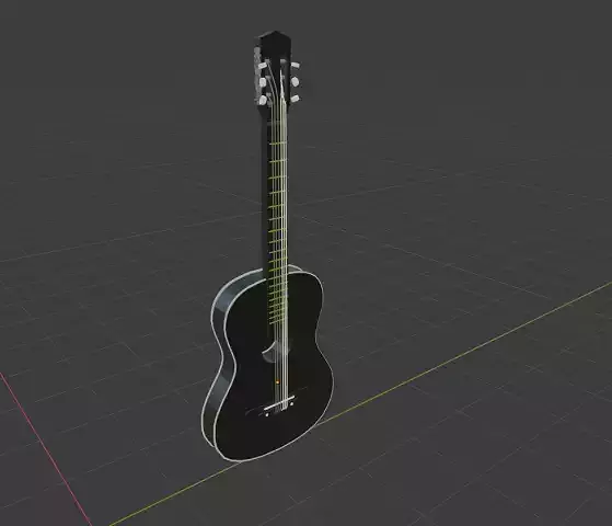 Guitar instrument 3D model
