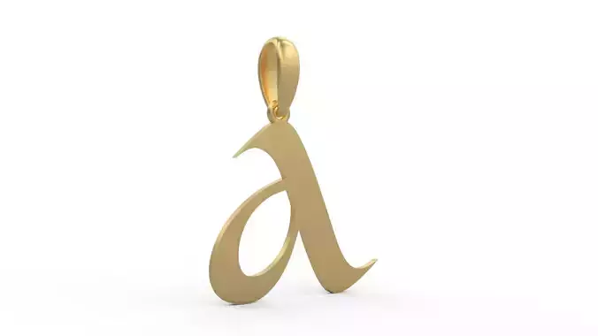 Initial Letters Pendant King Castle A
