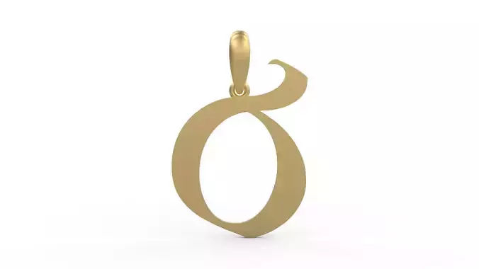 Initial Letters Pendant King Castle B