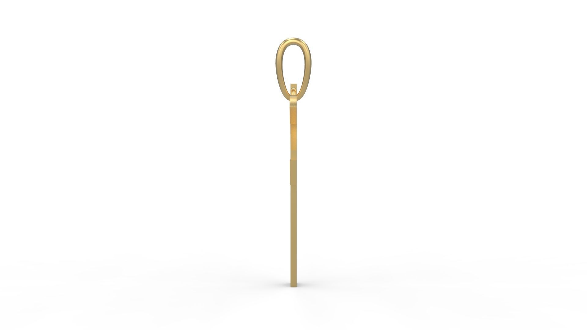 Initial Letters Pendant King Castle F 3D print model_2