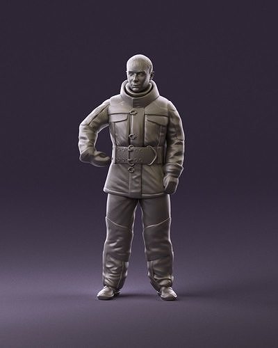 man in firefighter suit 1112 3D Print Ready 3D print model