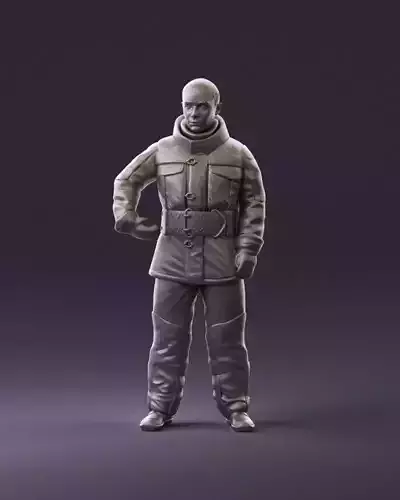 man in firefighter suit 1112 3D Print Ready 3D print model