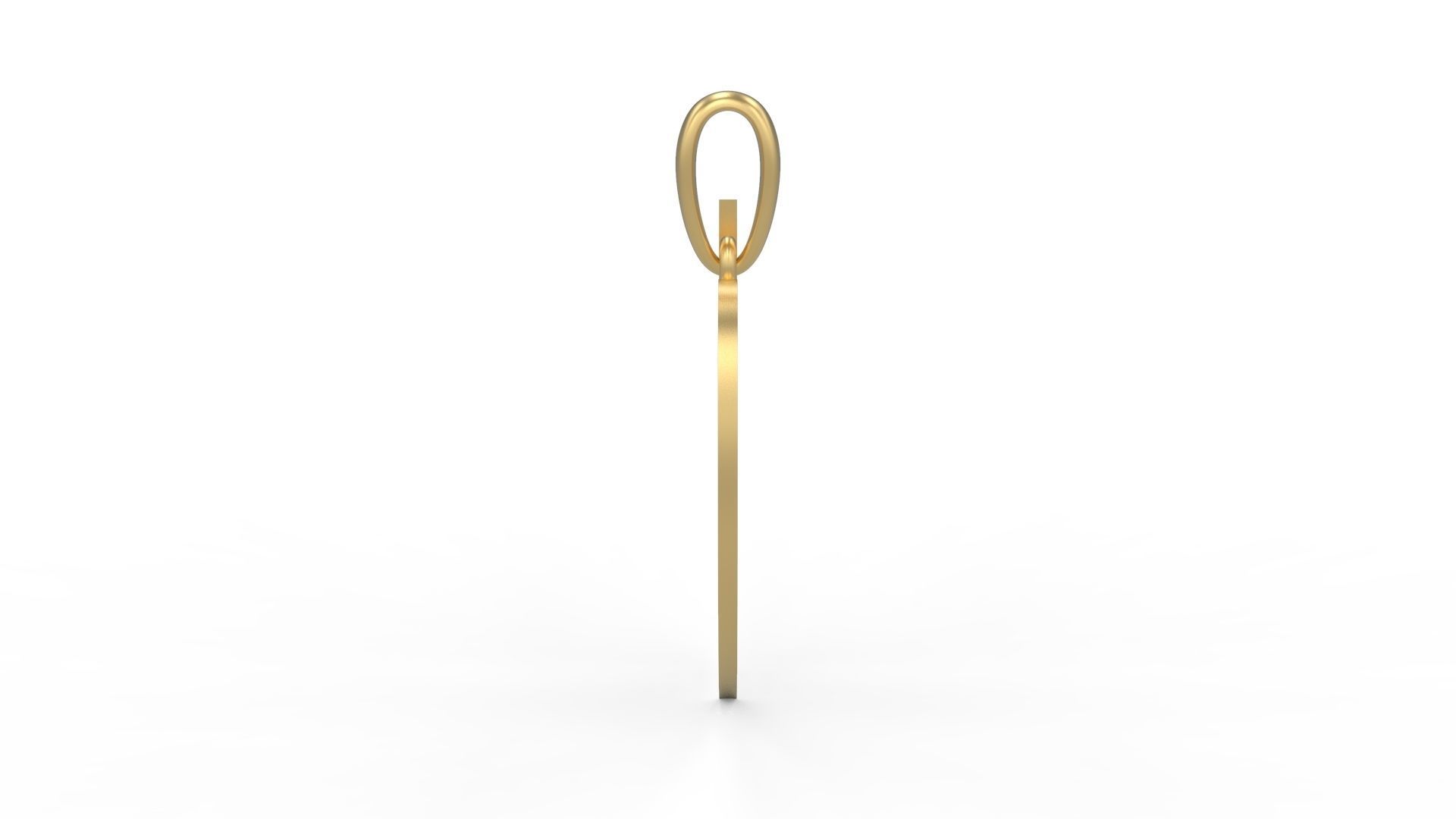 Initial Letters Pendant King Castle H 3D print model_2