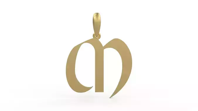 Initial Letters Pendant King Castle M
