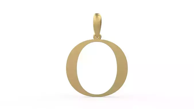 Initial Letters Pendant King Castle O