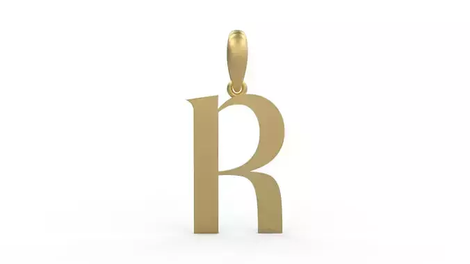 Initial Letters Pendant King Castle R
