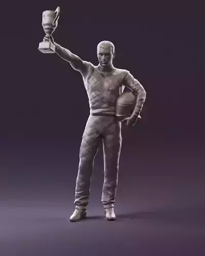 racer in white and cup 1100 3D Print Ready