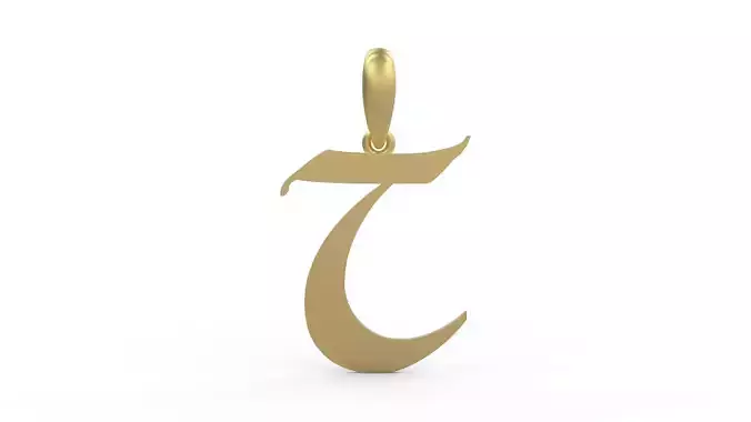 Initial Letters Pendant King Castle T
