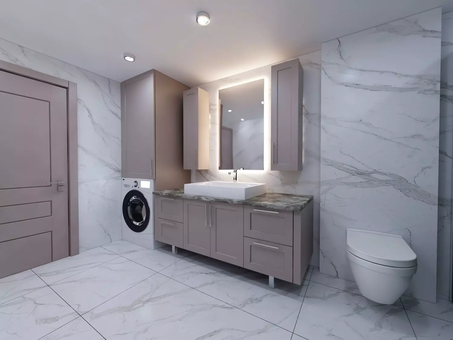 MODERN BATHROOM 3D model_0