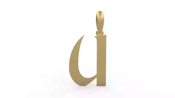 Initial Letters Pendant King Castle U