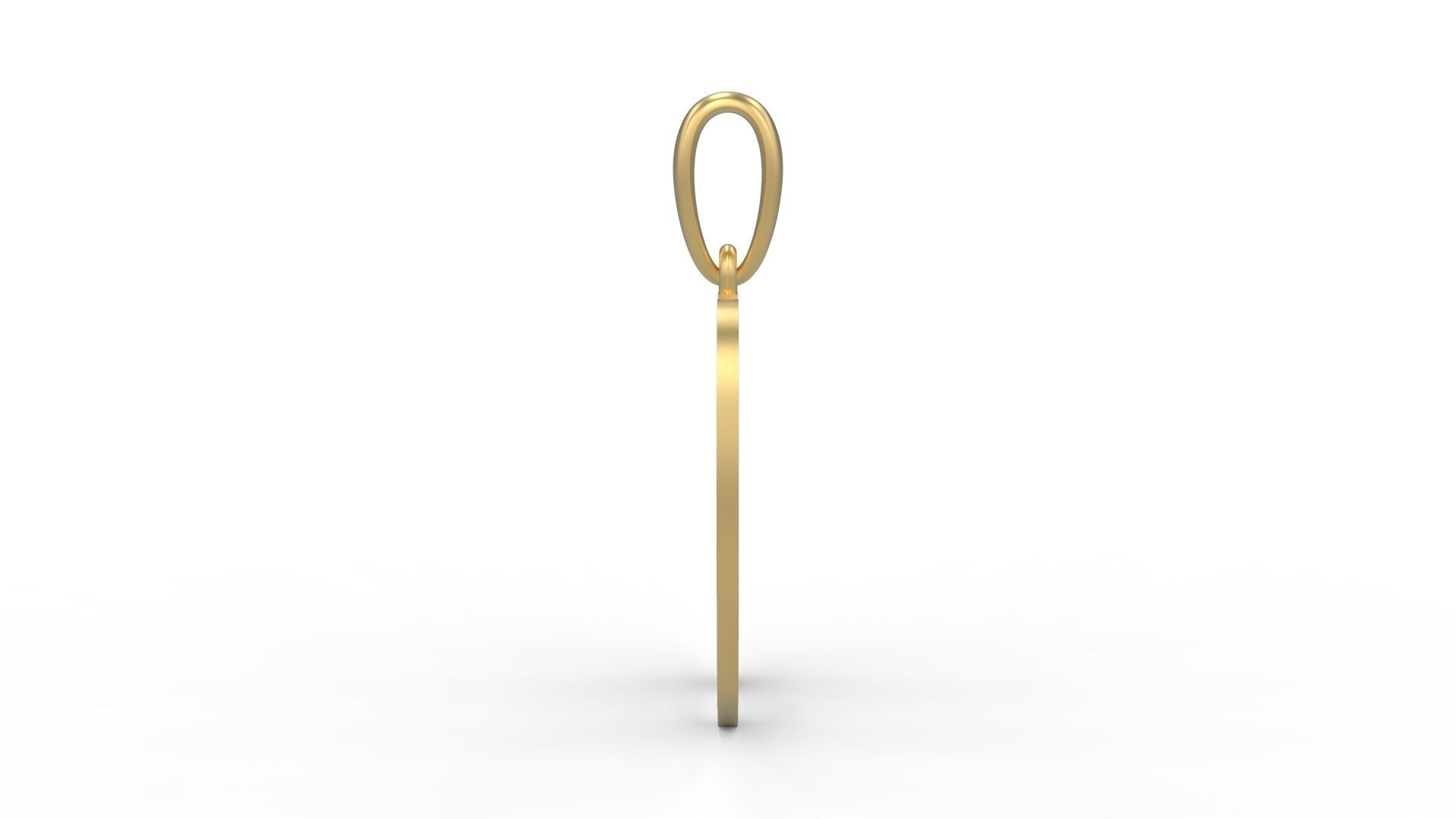 Initial Letters Pendant King Castle W 3D print model_2