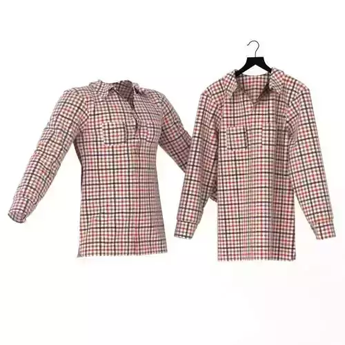 Button Down Plaid Shirt