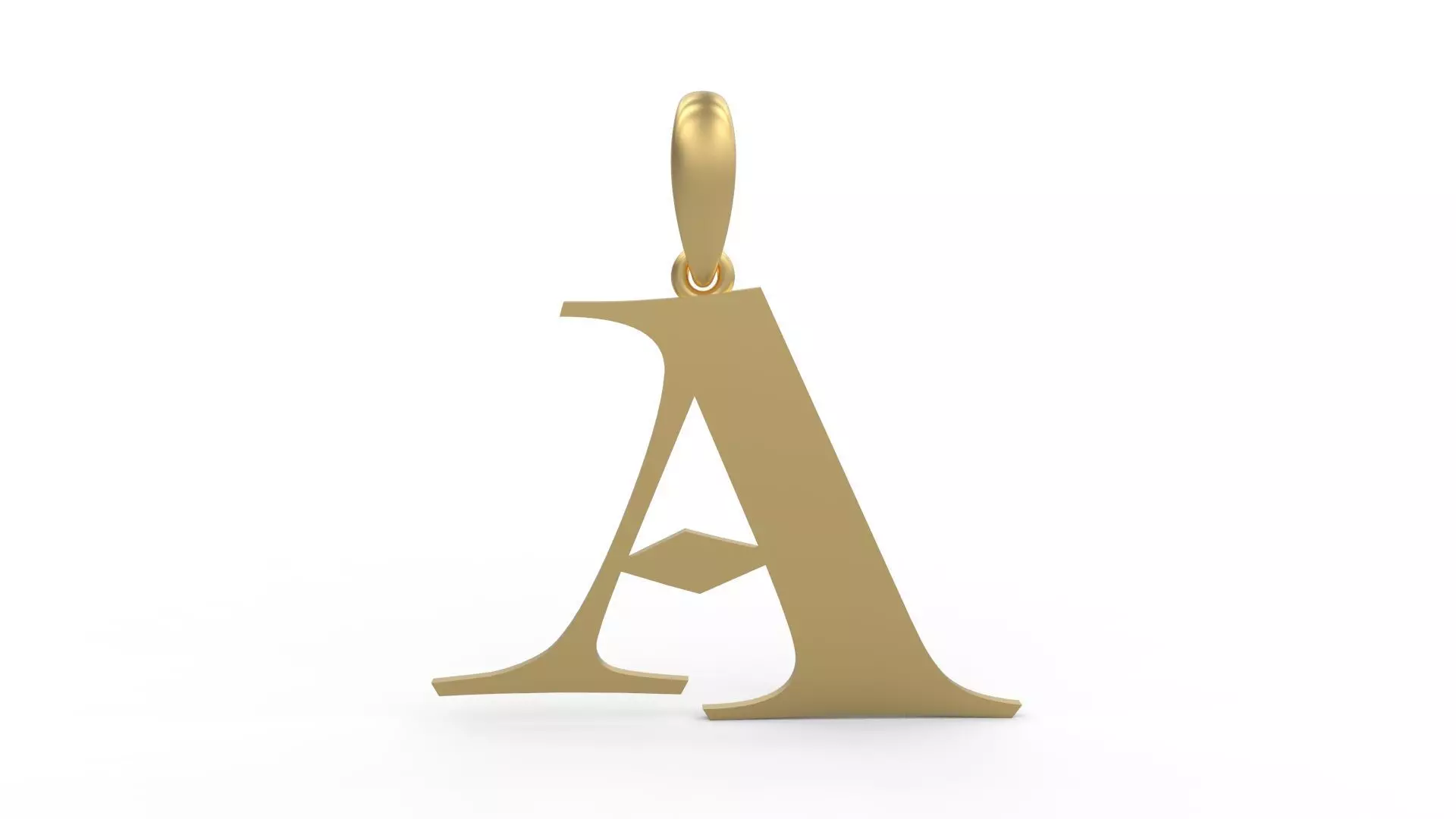 Initial Letters Pendant Jester Extended A 3D print model_0