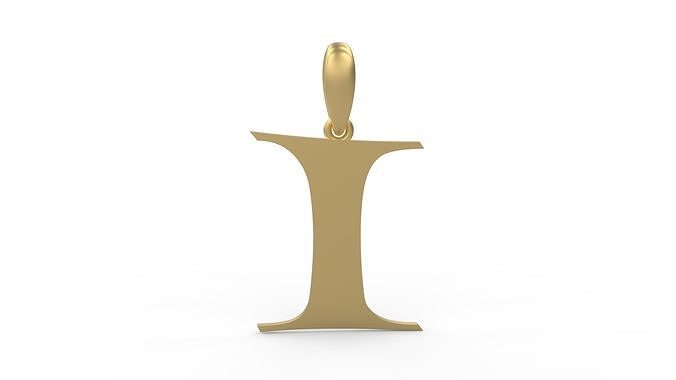 Initial Letters Pendant Jester Extended I 3D print model