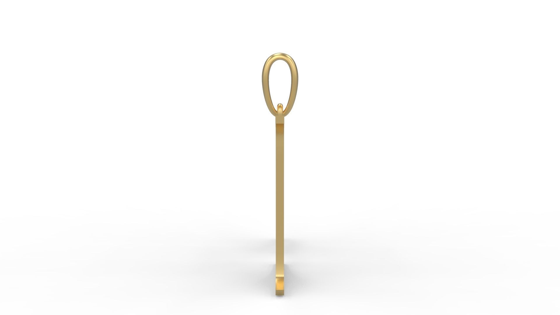 Initial Letters Pendant Jester Extended M 3D print model_2